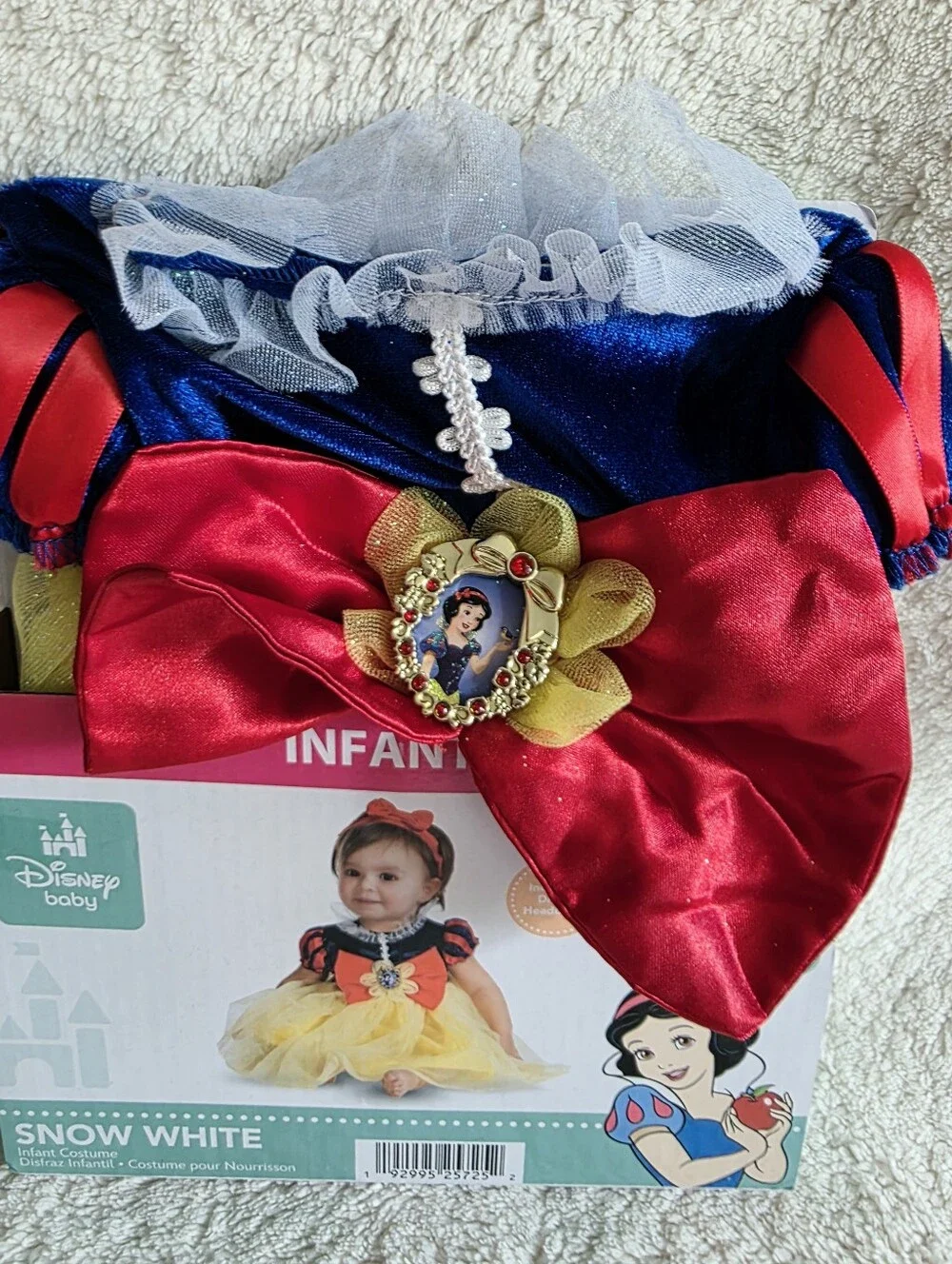 New Disney Baby Snow White Princes Costume Dress Infant Girls Size 12 - 18 Month